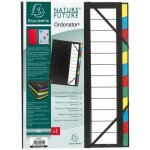 Exacompta trieur rigide ordonator dos extensible 12 compartiments noir