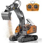 Excavateur t�l�command� enfants excavateur rechargeable pelle m�tal lumi�res sons