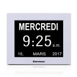 Excelvan dc8001 horloge calendrier avec date jour et heure non - abrge auto dimming