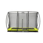 Trampoline rectangulaire - exit toys - silhouette ground - 214x305 cm - filet de s�curit� - vert