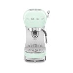 Expresso - smeg - ecf02pgeu - 15 bars - thermoblock - vert d'eau