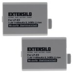 Extensilo 2x batterie compatible avec canon eos 1000d, 450d, 500d, digital rebel xsi, kiss x3, kiss f, ...