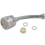 Extension adaptateur pour robinet - isma - 50x195 mm - universelle - cuisine - facile � installer - compatible ...