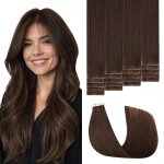 Extensions capillaires invisibles - zgeer - 3e g�n�ration pro3. 0 - 45 cm - 20 pi�ces - brun chocolat ...