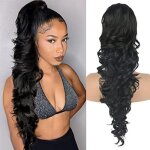 Extensions de cheveux - autrement - postiche chignon clip - noir naturel - fibre synthtique - texture ...