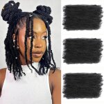 Extensions de cheveux boucl�s afro kinky - la rurale - lot de 3 - 406 cm - 1b# - fibres synth�tiques ...