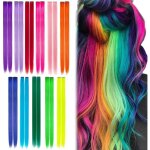 Extensions de cheveux � clip - sightmark - 22 pi�ces - 50 cm - couleurs vari�es - fibres synth�tiques ...