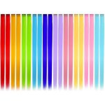 Extensions cheveux color�s � clip - 20 pi�ces longueur 22 pouces - 10 couleurs disponibles