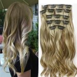 Extensions cheveux long 16 clips 7 pcs