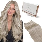 Extension cheveux naturel - la rurale - blond cendr� - 30 cm - 70 g - double trame - remy humain - lisse ...