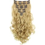 Extensions de cheveux ondul�s - zgeer - 45 cm - 8 pi�ces - m�lange blond - r�sistante � la chaleur jusqu� ...