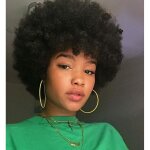 Perruque afro boucle - femme - courte - 100% fibre synthtique - confort naturel - noir