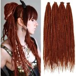 Extensions de cheveux synth�tiques - zgeer - 61 cm - auburn - tresses en crochet - dreadlocks droites ...