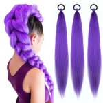 Extension cheveux violet tresse 26 pouces fibre synth�tique 3 pi�ces - 3 pi�ces violet 26 pouces - extension ...