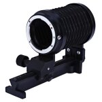 Extension macro faites glisser gros plan soufflet pour nikon dslr