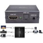 Extracteur audio st�r�o compatible hdmi convertisseur optique toslink spdif + adaptateur s�parateur audio ...