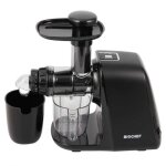 Extracteur de jus biochef axis compact cold press juicer - noir - id�al pour les l�gumes fibreux et herbe ...