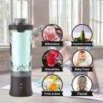 Extracteur de jus portable dune grande capacit� de 600 ml gobelet m�langeur fitness avec une autonomie ...