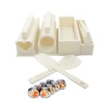 Exzact kit sushi maki / kit de fabrication de sushi 10 pi�ces / moule � riz - 5 formes de moules uniques ...