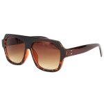 - eye wear - grosses lunettes soleil marron fashion kam - marron