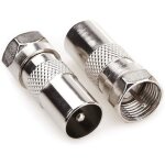 F adaptateur m�le vers prise coaxiale m�lec�ble coaxial dantenne tv connecteurs f adaptateur satellite ...