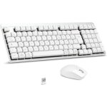 Fa98 clavier souris m�canique sans fil avec interrupteur rouge fran�ais azerty connexion 2. 4ghz 98 touches ...