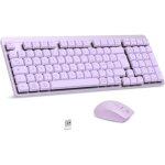 Fa98 clavier souris m�canique sans fil avec interrupteur rouge fran�ais azerty connexion 2. 4ghz 98 touches ...