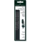 Faber castell 117498 pack de 3 crayons fusains pitt import allemagne