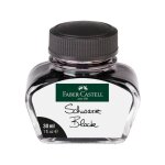 Faber castell encre de stylo - plume 30 ml verre noir