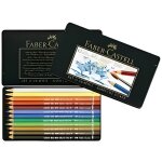 Crayons aquarellables - faber - castell - 12 pièces - coloris assortis - mine résistante - pinceau inclus ... Crayons aquarellables - faber - castell - 12 pièces - coloris assortis - mine résistante - pinceau inclus ...