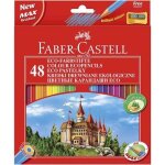 Crayons de couleur - faber - castell - etui de 48 - forme hexagonale - taille - crayon inclus - coloris ...
