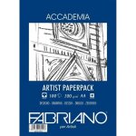 Papier dessin - fabriano - accademia - 200g / m - 100 feuilles - a4 blanc