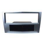 Facade autoradio 1din - caliber - opel corsa d 06 - 11 - argent - design lgant - raf1904s