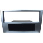 Fa�ade autoradio 1din opel corsa d 06 - 11 - argent - raf1904s - avec vide poche