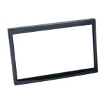 Facade autoradio 2din - compatible citroen c2 c3 fiat scudo peugeot 207 307 - noir - double - din