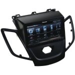 Faade autoradio 2din ford fiesta ap09 - noir - sans afficheur