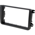 Facade autoradio - volkswagen - golf v / passat / touran - noir - 2din - int�gration facile