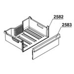Fa�ade bac du haut - r�frig�rateur cong�lateur - beko (108452)