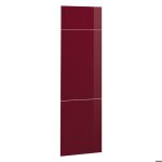 Fa�ade de cuisine r - line 59. 6x196cm fa�ade de meuble pour meuble d?habillage r�frig�rateur rouge brillant ...