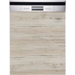 Fa�ade pour lave - vaisselle semi - int�grable eco noyer blanchi l 60 cm - cuisineandcie