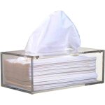 Facial acrylique bo�te � mouchoirs plexi support de distributeur de tissusavec coque magn�tique tb002 ...