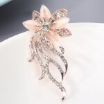 Fafeicy broche en alliage femmes mode alliage fleur lgant strass broche broche vtements dcoration ...