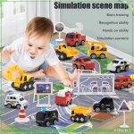 Fafeicy ensemble de tapis de jeu de jouets de voiture jouets de voiture avec tapis de jeu ensemble puericultur ...