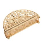 Porte - serviettes - fafeicy - galvanis - mtal dor - design creux - 36 x 15 x 76 cm