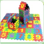 Fafeicy tapis de sol pour puzzle tapis de sol en mousse 36 pi�ces bricolage chiffres de dessin anim� ...