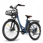 Fafrees f26 lasting v�lo �lectrique urbain batterie203ah 140km 250w 26 bleu