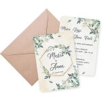 Faire - part mariage cartes invitation 10 multicolore faire - part