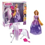 Fairytale princess poupe 30 cm tenue de princesse cheval et accessoires modle raiponce ds 3 ans fat022 ...