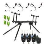 Faith vx3 rodpod set deluxe - rodpod carp - léger et compact - avec détecteurs de touche Faith vx3 rodpod set deluxe - rodpod carp - léger et compact - avec détecteurs de touche