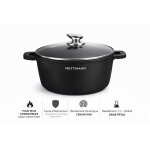 Faitout 44cm fonte daluminium tous feux dont induction